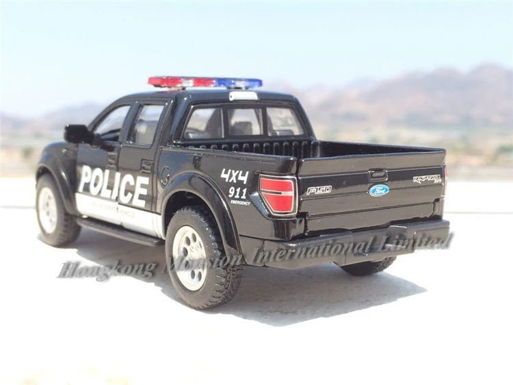 Литая в масштабе 1:46 модель автомобиля полиция США и пожарная машина для Ford F 150 SVT