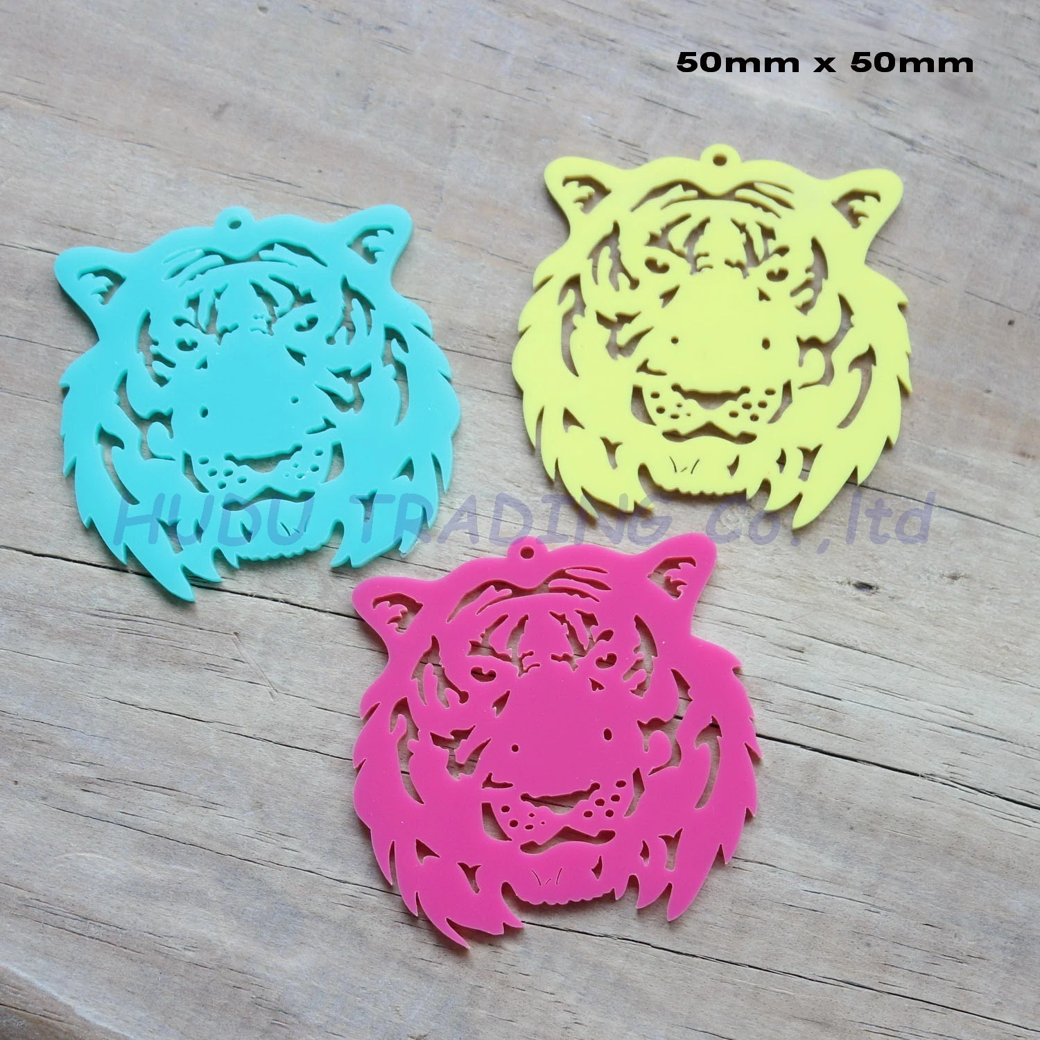 (2 шт. каждый) 50 мм акриловые серьги с тигром ювелирные изделия ожерелье