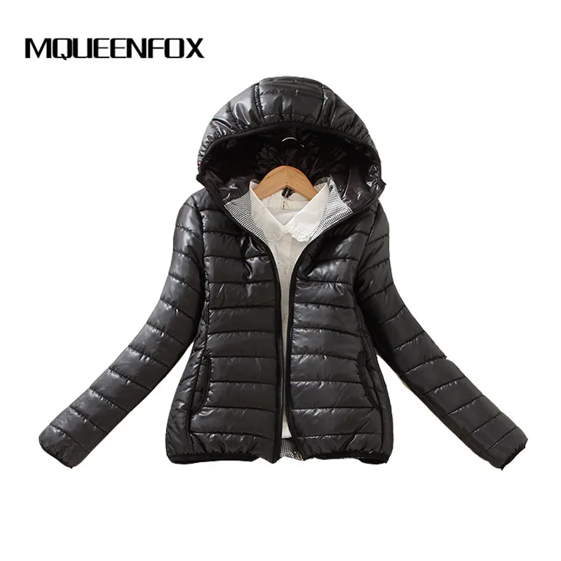 Тонкий светильник базовые куртки 2019 женская зимняя однотонная куртка с