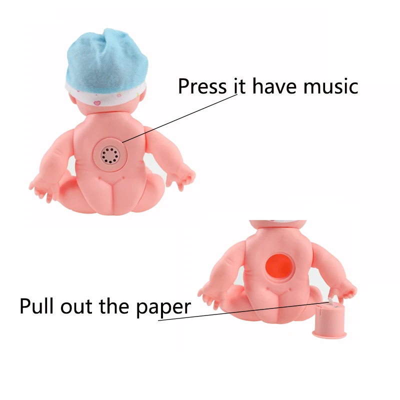 Baby Simulation Doll With Music Soft Children Reborn Toy Newborn Boy Girl Birthday Gift Emulated Dolls Toys | Игрушки и хобби