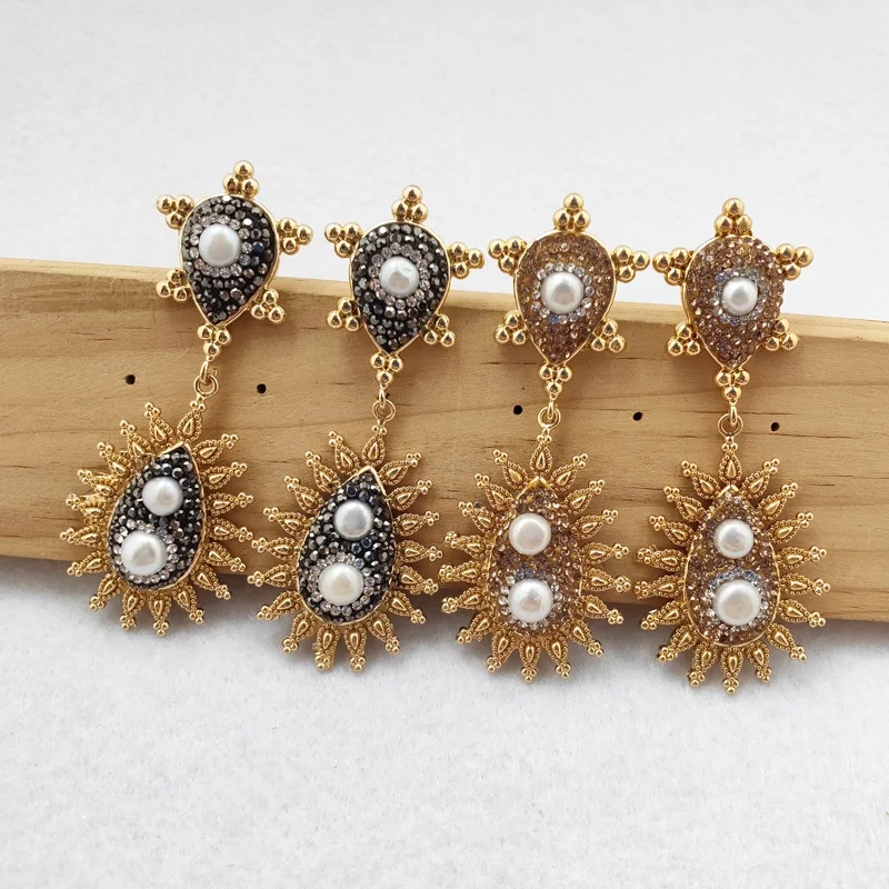 Женские серьги с натуральным пресноводным жемчугом 5 пар|Серьги-гвоздики| |