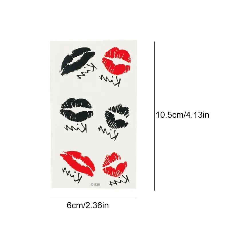 Водостойкая Временная тату наклейка черный дьявол не спит английские буквы флэш