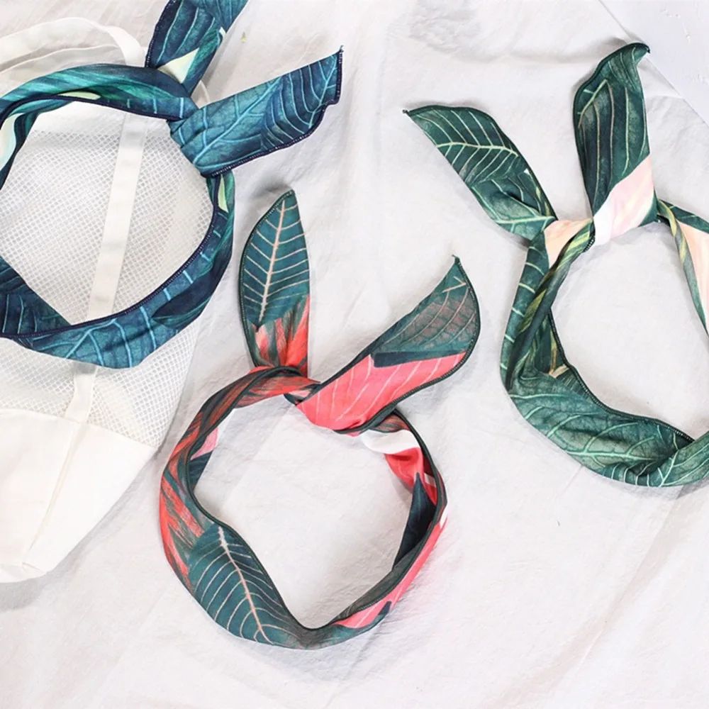 1 шт. элегантный цветок кроличьи уши повязка на голову из металлической проволоки