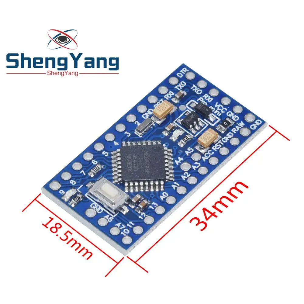 1 шт./лот ATMEGA328P Pro Mini 328 ATMEGA328 3,3 V/8 МГц 5 V/16 МГц для Arduino CP2102 PL2303 Ch340g FT2302RL драйвер
