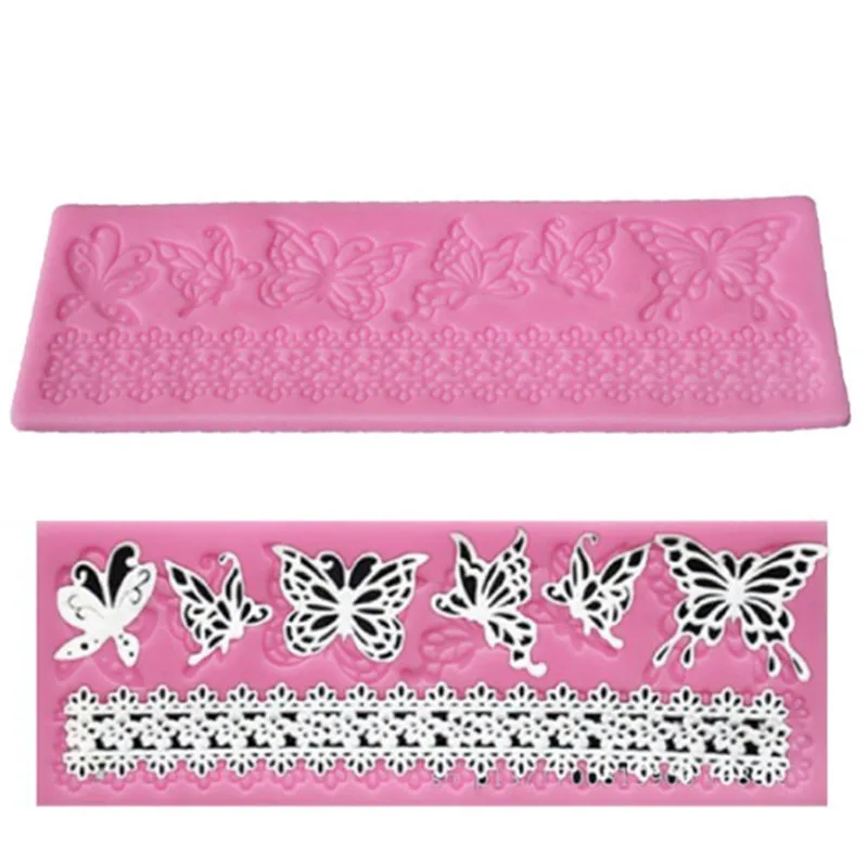 Полые бабочки Форма для цветочного кружева инструменты украшения торта помадка