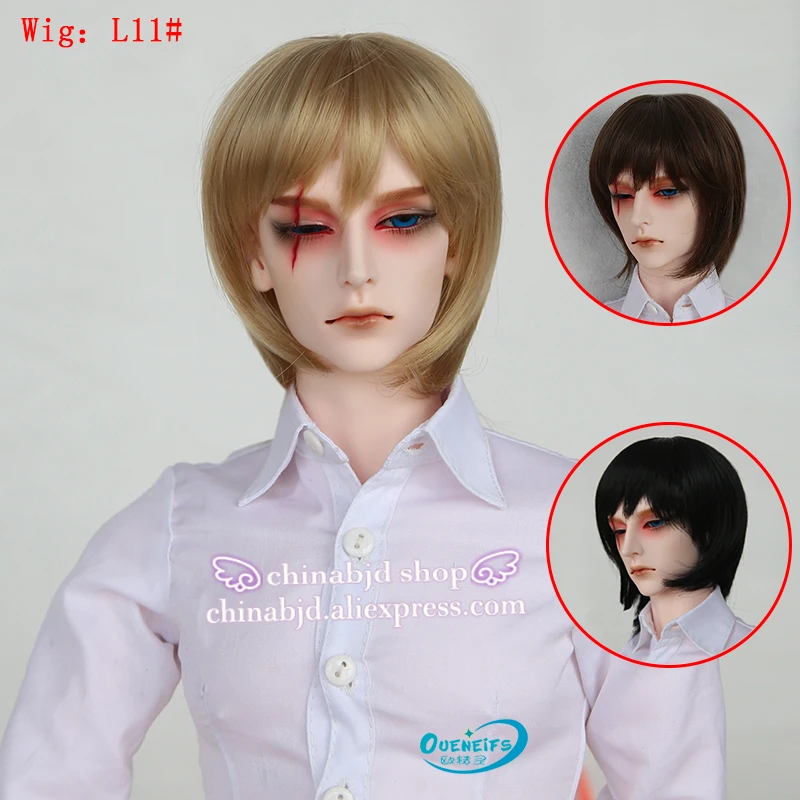 Парик для куклы BJD бесплатная доставка 9 10 дюймов 1/3 высокотемпературный парик