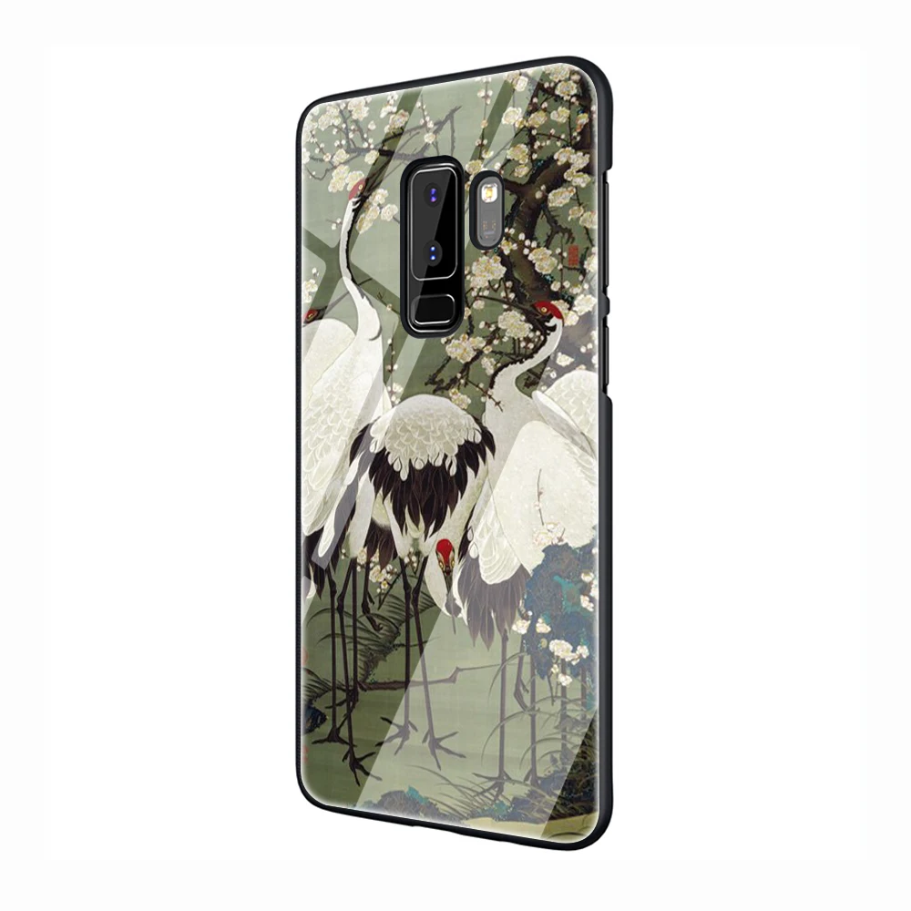 G10 Ukiyo e японский стиль искусство закаленное стекло чехол для телефона samsung Galaxy S7 edge S8 Note 8 9 10 Plus A10 20 30 40 50 60 70 - Цвет: G10