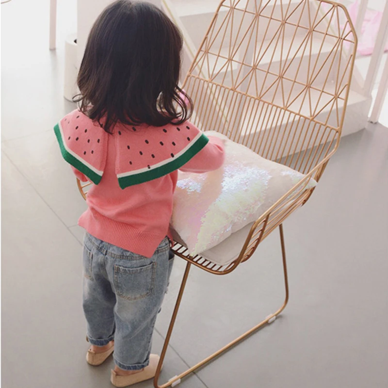 Новинка 2019 свитер для маленьких девочек хлопковый джемпер детская накидка с