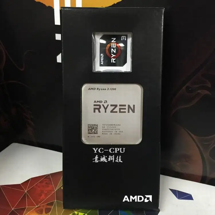 Процессор AMD Ryzen 3 1200 R3 1200 Процессор четырехъядерный разъем AM4 3,1 ГГц 10 МБ TDP 65 Вт кэш 14 нм DDR4 Настольный YD1200BBM4KAE