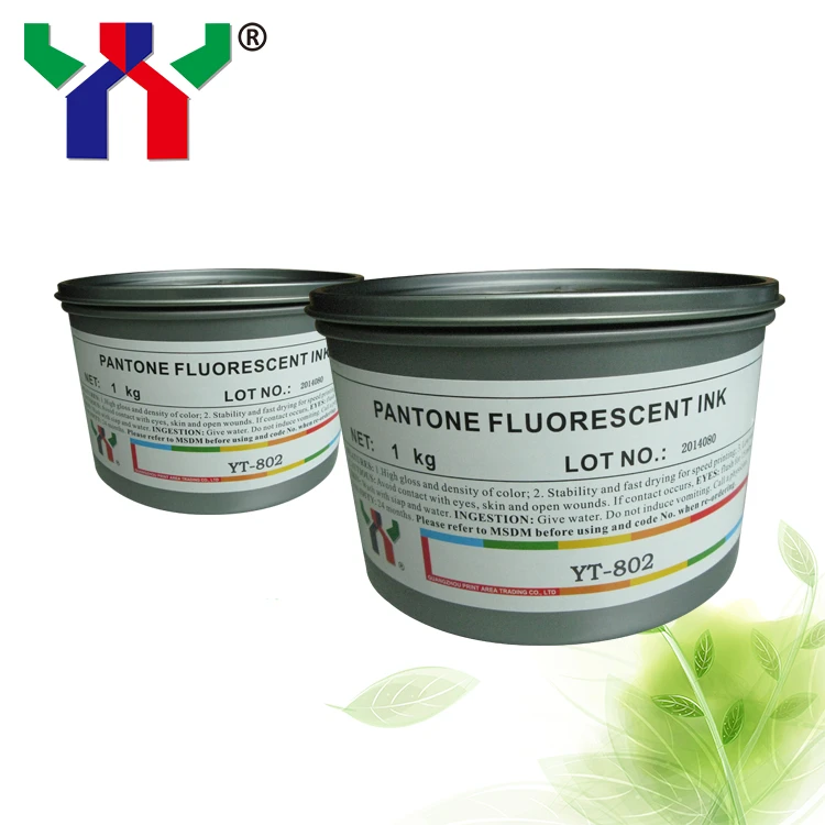 YY Offset Prinitng Fluorescent Ink Pantone 801 C - 807 1KG/CAN | Cartridge Chip