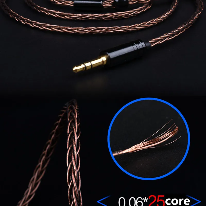 Новые 8 Core монокристалл меди с серебряным покрытием кабель с MMCX/2pin разъем для ie80 SE846 T2 KC2 KING PRO № 3 V80