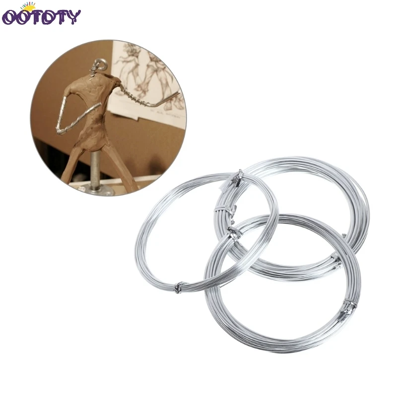 Ремесло флорист алюминиевый провод ювелирные изделия гончарная форма серебро 5 м