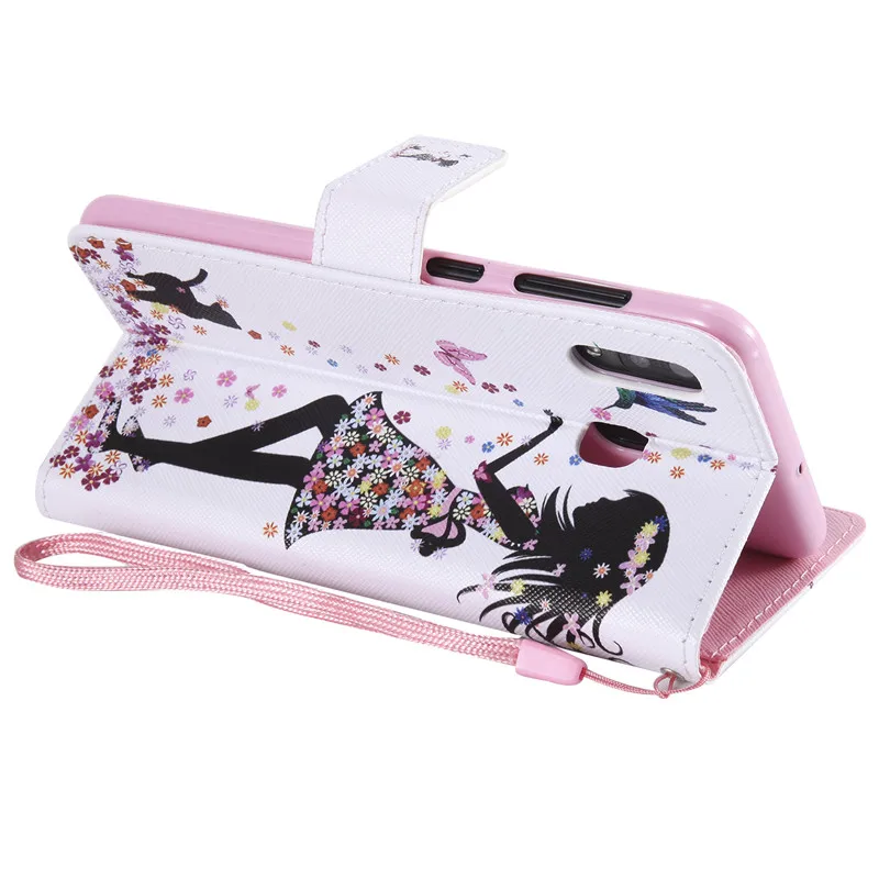 For Samsung A20 Case Flip Luxury PU Leather Back Cover Phone Galaxy A 20 GalaxyA20 A205F A205 SM-A205F | Мобильные телефоны и