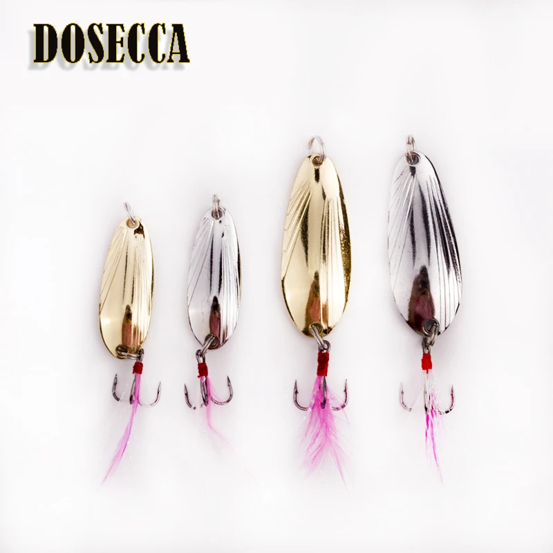 Бесплатная доставка Рыбалка Колеблющаяся блесна металлическая приманка