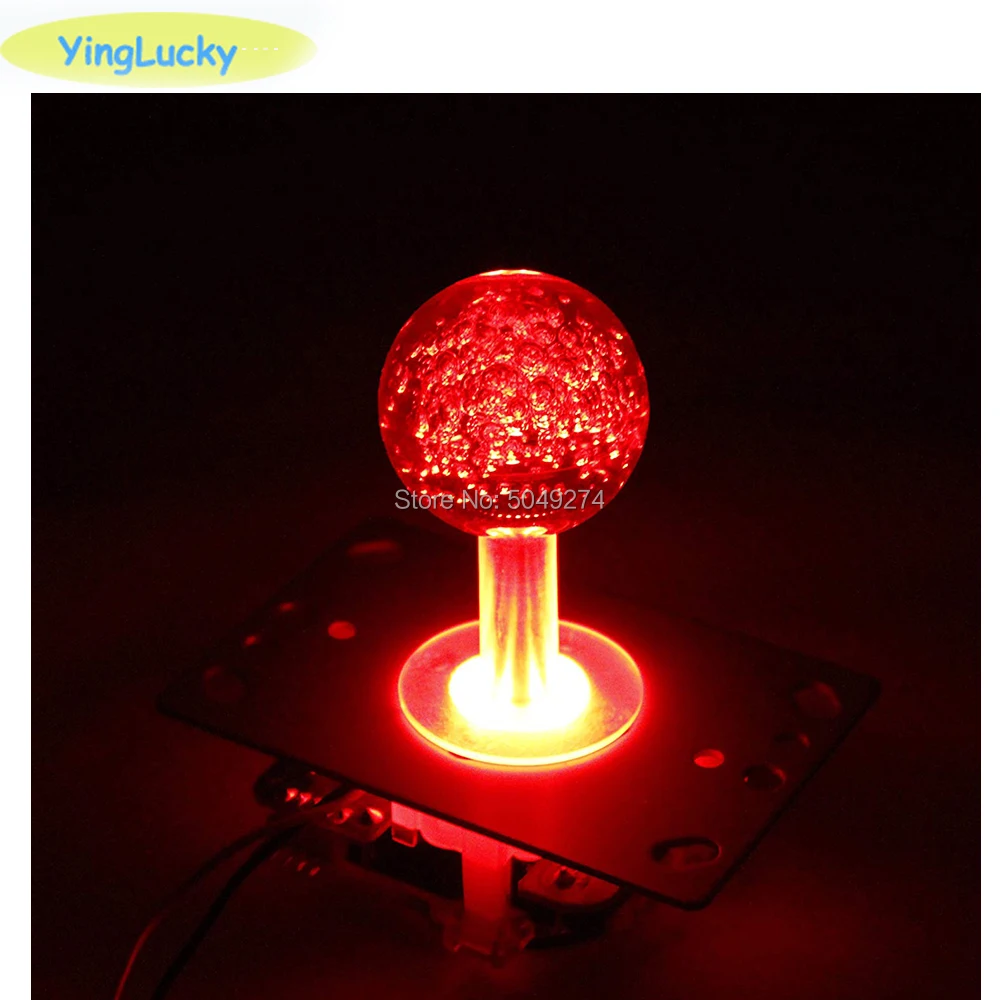 Yinglucky 1 шт. 7 цветов светодиодный джойстик Sanwa OEM красочный joystcik аркадная машина аксессуары