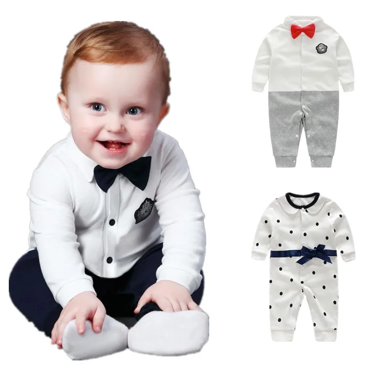 Новый бренд Одежда для новорожденных мальчиков джентльменский хлопковый