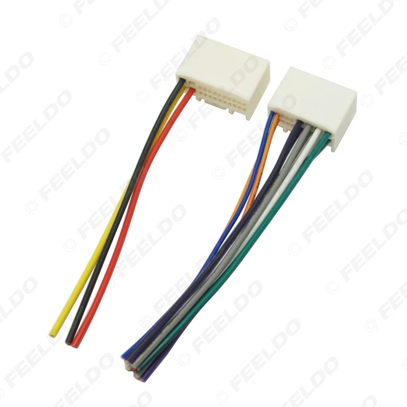 LEEWA 10 шт. автомобильный радиоприемник аудио провод питания Адаптер для KIA