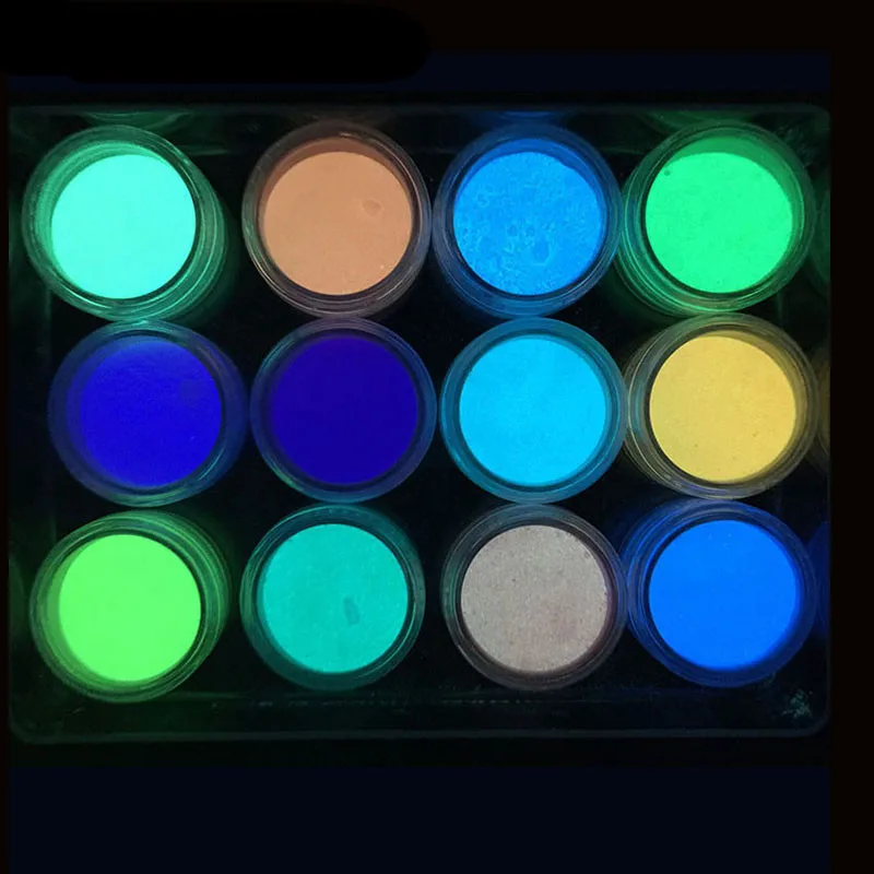Wifreo 12 шт. 2 г/цвет приманка для вязания мушек светящаяся в темноте пудра рыбалки