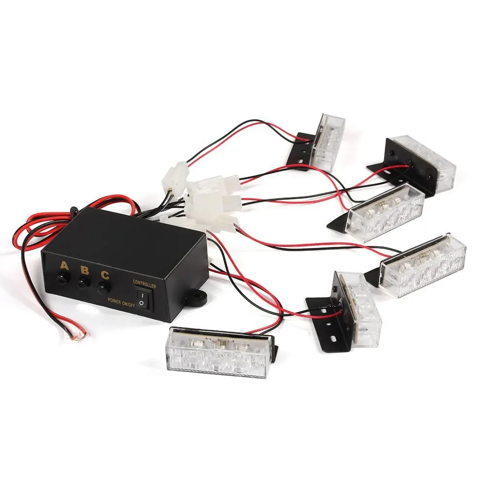 2 шт. желтый 18 светодиодный стробоскоп приборная панель аварийный мигающий