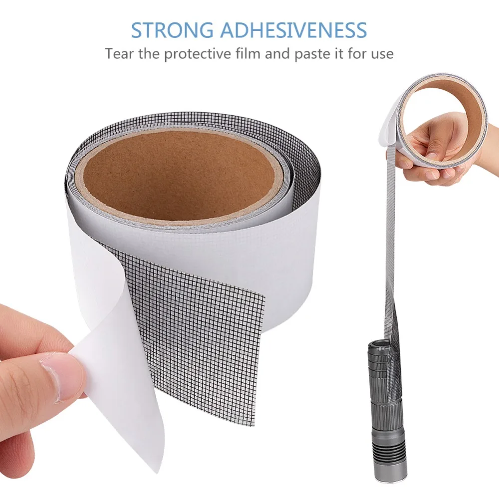 5*200 см летняя противомоскитная сетка липкие провода нашивка для окон дверей