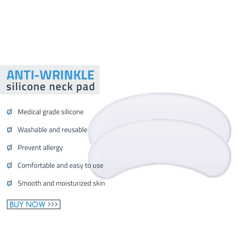 Reusable Anti Wrinkle Silicone Care Neck Pad Neck Tape Wrinkle Pads For Neck Wrinkle Treatment Prevention Remover Face Wrinkle
