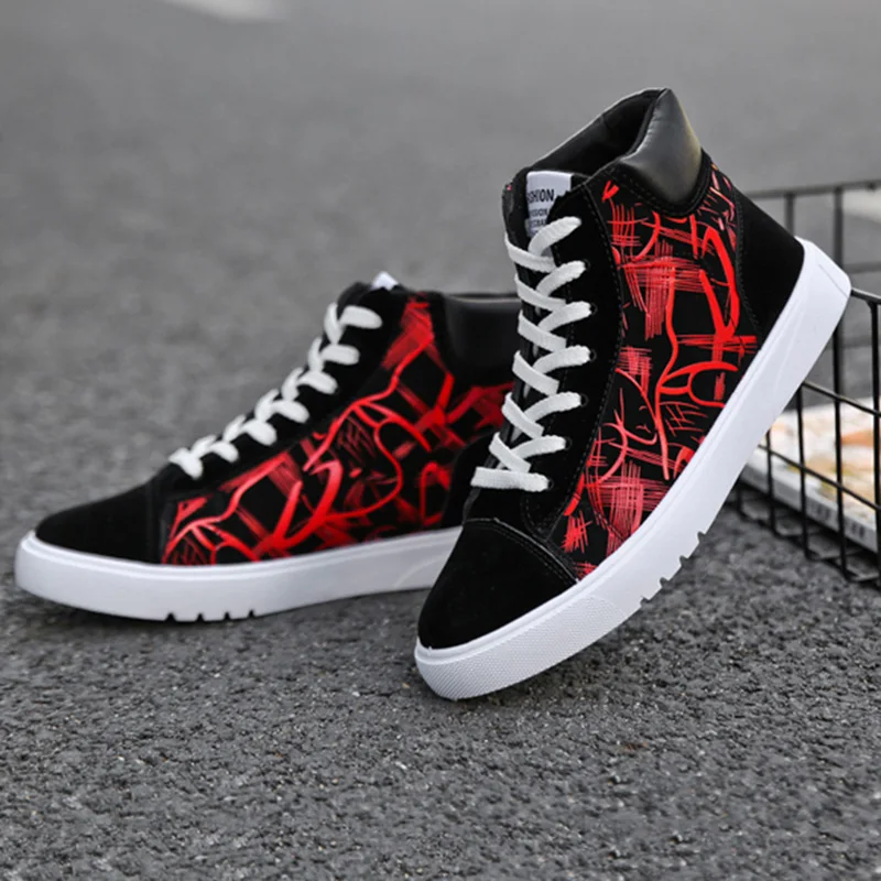 Мужская Вулканизированная обувь Высококачественный хип хоп универсальные