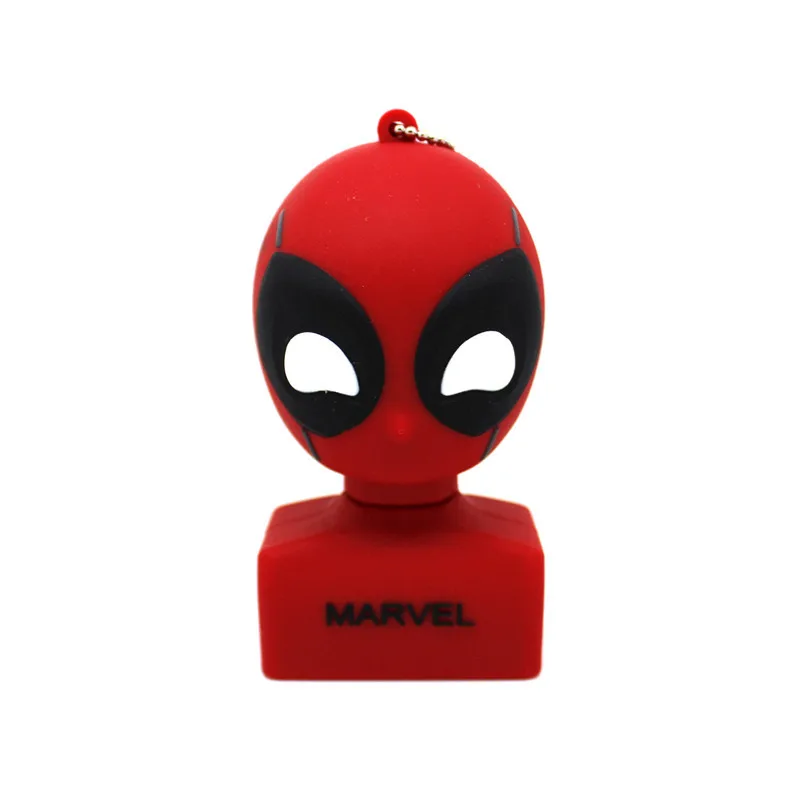 Флеш-накопитель super hero 8G, 16G, 32G, 64G, Мультипликация Marvel, Человек-паук/Черная Пантера/Дэдпул, USB флеш-накопитель, карта памяти - Цвет: Deadpool 2