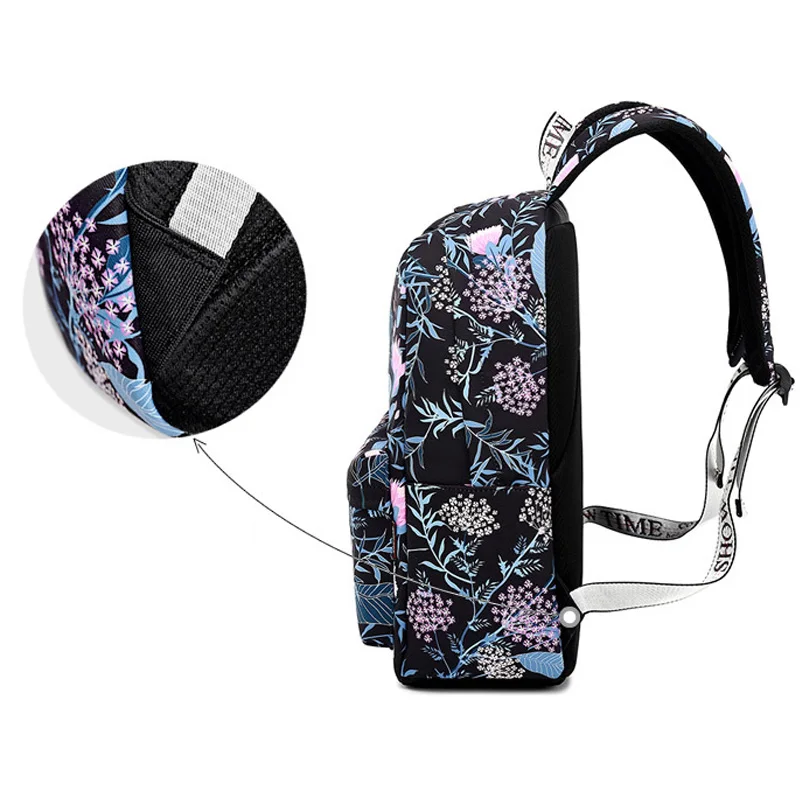 YISHOW Холст Женщины Рюкзак Печать Mochila Usb Мини Рюкзаки для Девочек INS Стиль Большой