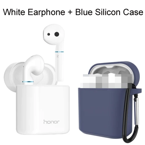 White add case Huawei Honor Flypods Pro Беспроводные Наушники Hi-Fi HI-RES беспроводной аудио водонепроницаемый IP54 контроль беспроводного заряда Bluetooth 5,0 - Цвет: White add case