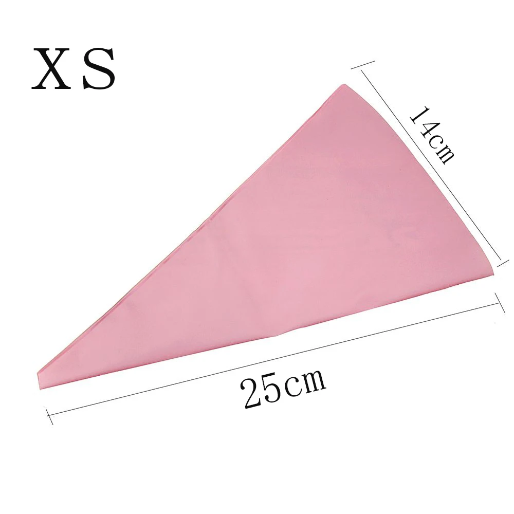 pink XS 1 шт силиконовый многоразовый кондитерский мешок для крема Мешок кондитерский мешок обледенение трубопроводов торт кекс украшения инструменты/Сумки Инструменты для торта - Цвет: pink XS