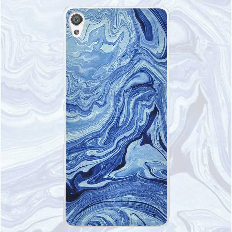 02 Мраморный чехол для sony Xperia XA Z1 Z2 Z3 Z4 Z5 M4 Aqua M5 XZ C4 E5 l36h Прозрачный жесткий пластиковый чехол с изображением пейзажа - Цвет: 02