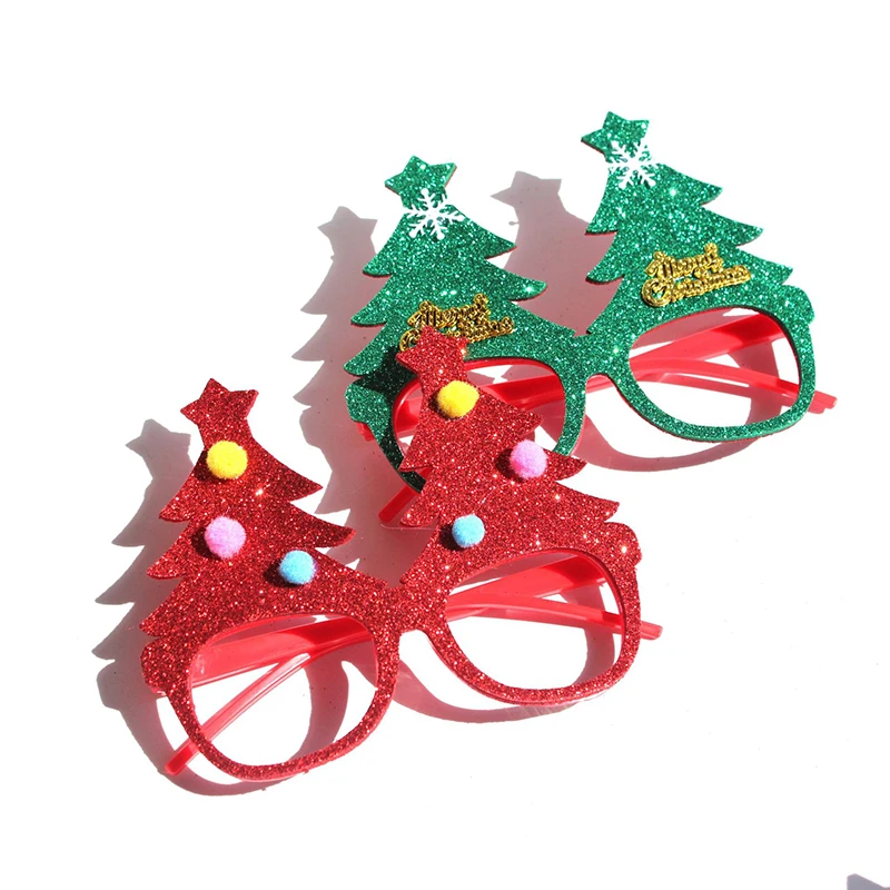 Искусственные рождественские предметы украшение для очков вечерние Рождество