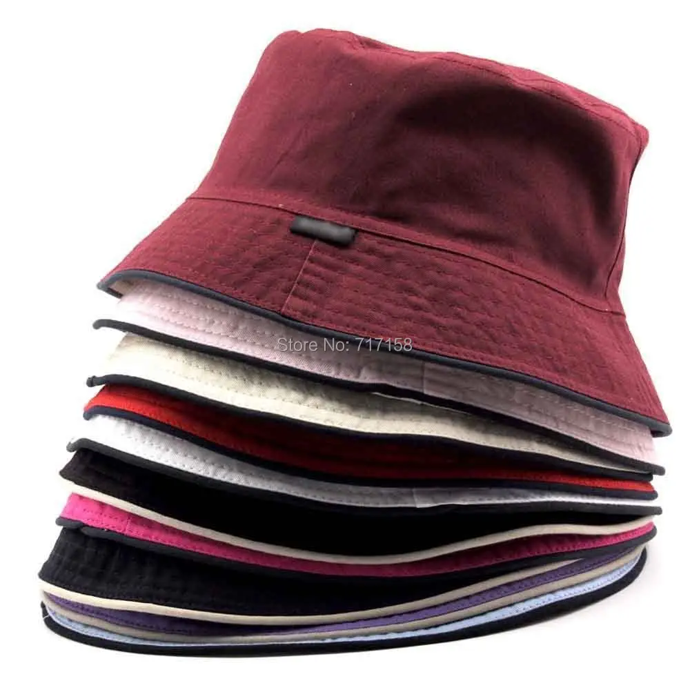 Men Women Unisex Cotton Bucket Hat 