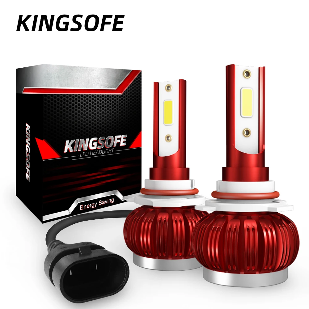 Ультра Маленький H1 Светодиодный автомобильный фара H4 H11 H8 H9 H7 9003 9005 9006 Лампа Освещение COB Свет 2018 12V 50W 6000K K1