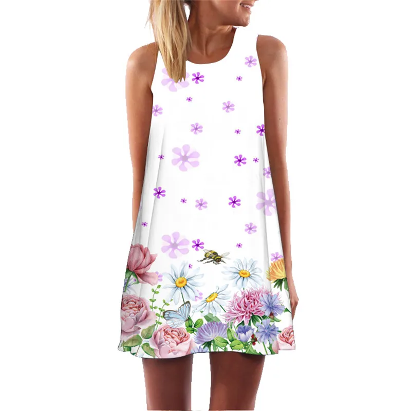 Женское платье с цветочным принтом для вечеринок 2019 | Женская одежда