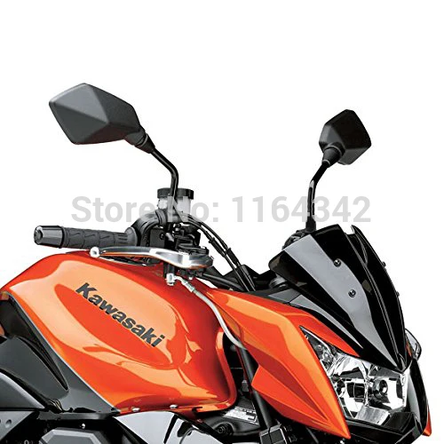 1 пара черные алюминиевые мотоциклетные зеркала заднего вида для Kawasaki Z750 Honda Yamaha