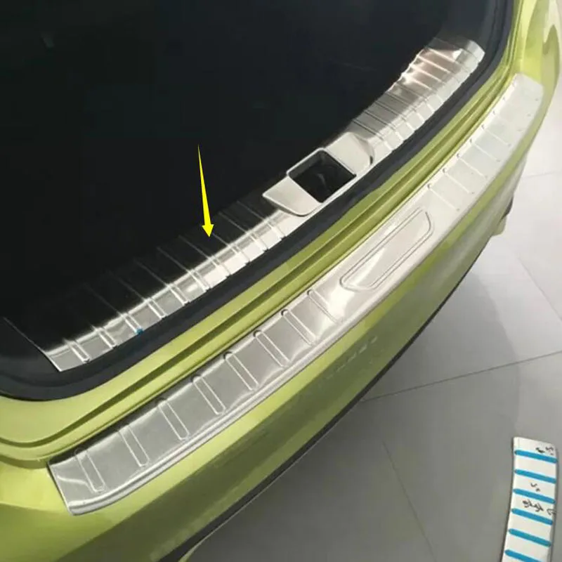 Стайлинг автомобиля накладка на ножку заднего бампера из нержавеющей стали для