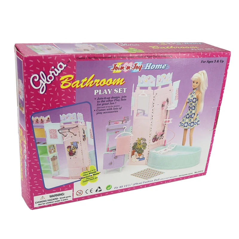 Новое поступление ретро экран ванночка для куклы Барби игрушки игры в ванну 1/6