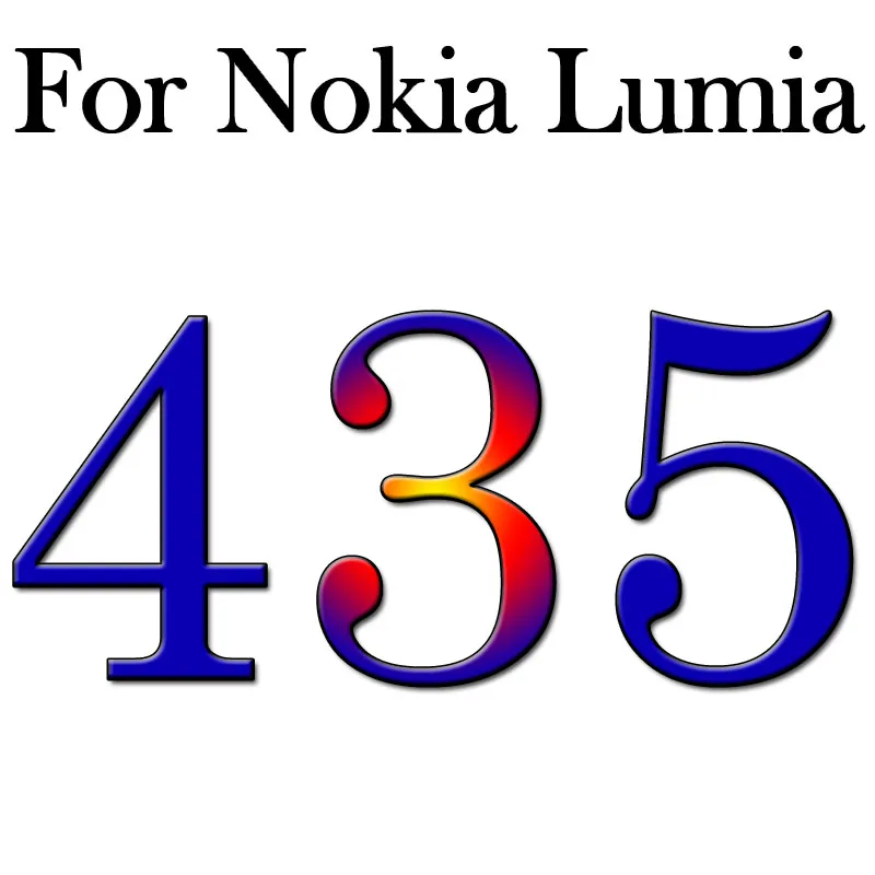 N435 С уровнем твердости 9H закаленное Стекло Экран Защитная пленка для microsoft Nokia Lumia 430 435 625 630 635 950 550 540 820 730 530 535 640 930 чехол - Цвет: N435