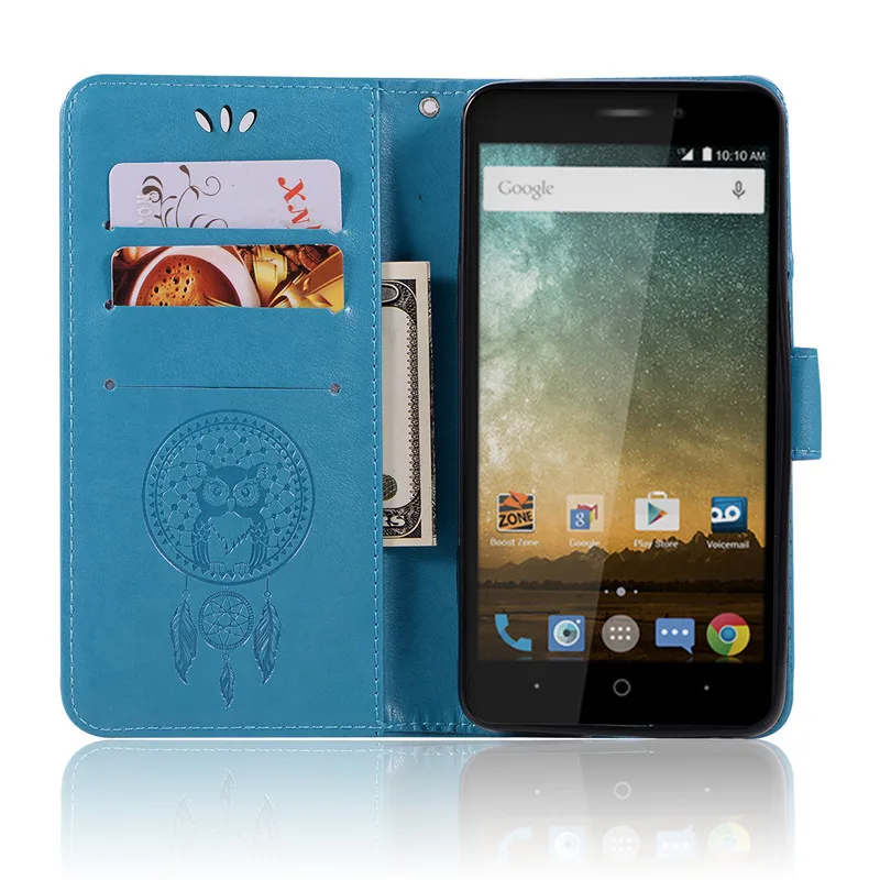 Флип чехол для ZTE Prestige 5 0 дюйма кожаный силиконовый бумажник N9132 мобильный телефон