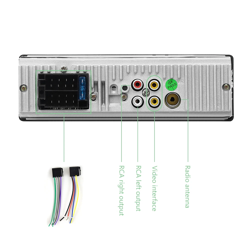 Podofo Автомагнитола 1 din радио Кассетный плеер авторадио 4," двойной USB MP5 плеер Bluetooth Handsfree FM SD AUX 1DIN Радио стерео