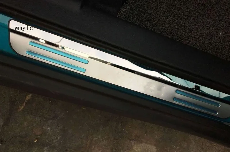 4 шт./набор накладки на порог из нержавеющей стали | Автомобили и мотоциклы