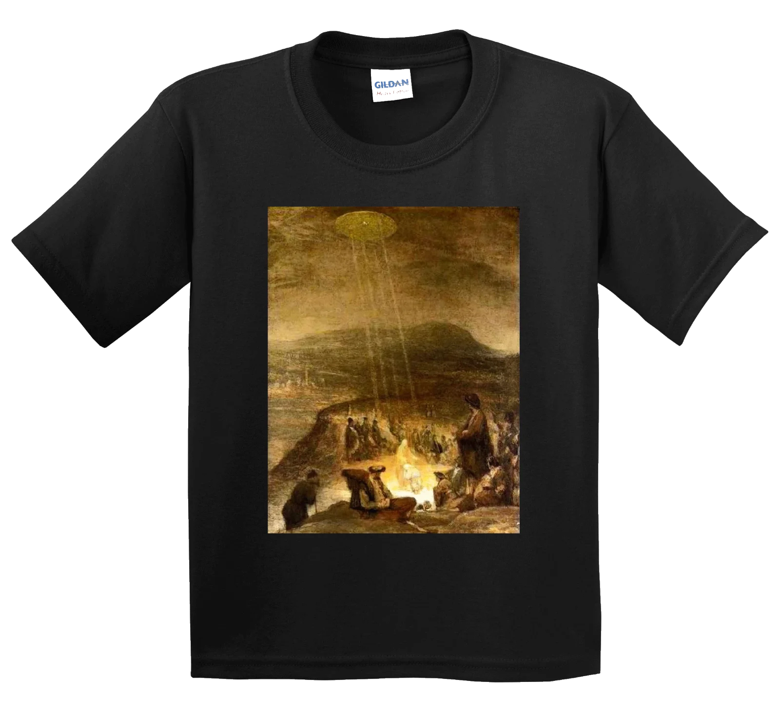 Древняя alientes Aert De Gelder 1710 футболка новый НЛО искусство крещение Христос цвет jurney
