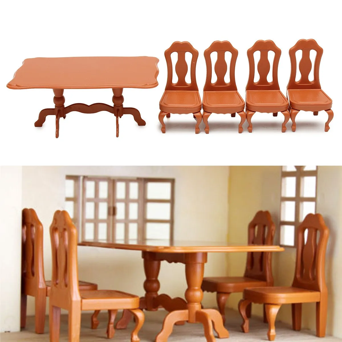 Мебель для обеденного стола сделай сам миниатюрные наборы мини-миниатюрной