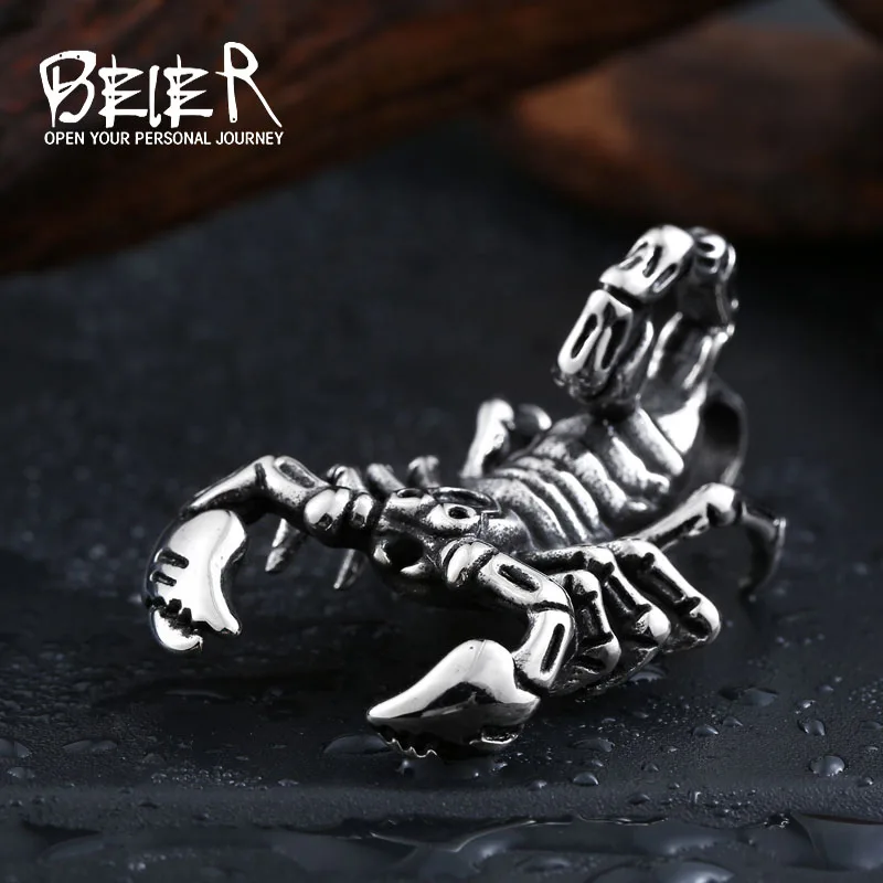 316L Нержавеющая сталь Jewelry животных Скорпион Подвеска для парня BP8-134