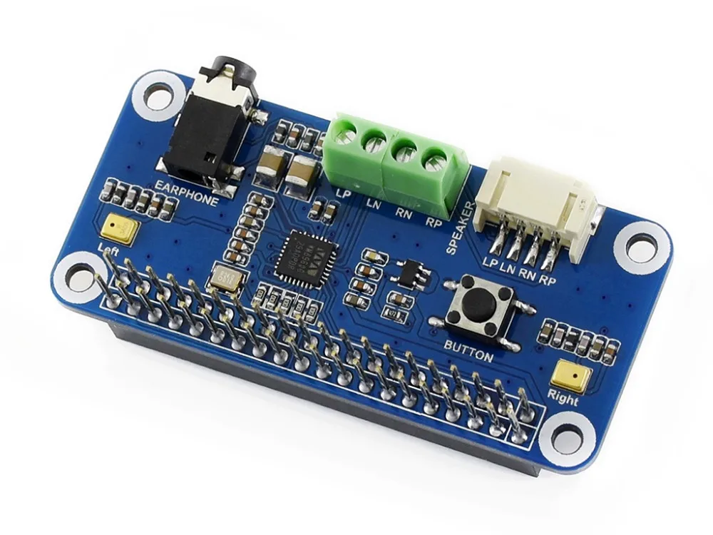 WM8960 hi-fi звук шляпа "карта" для Raspberry Pi, стерео кодека, воспроизведение/запись