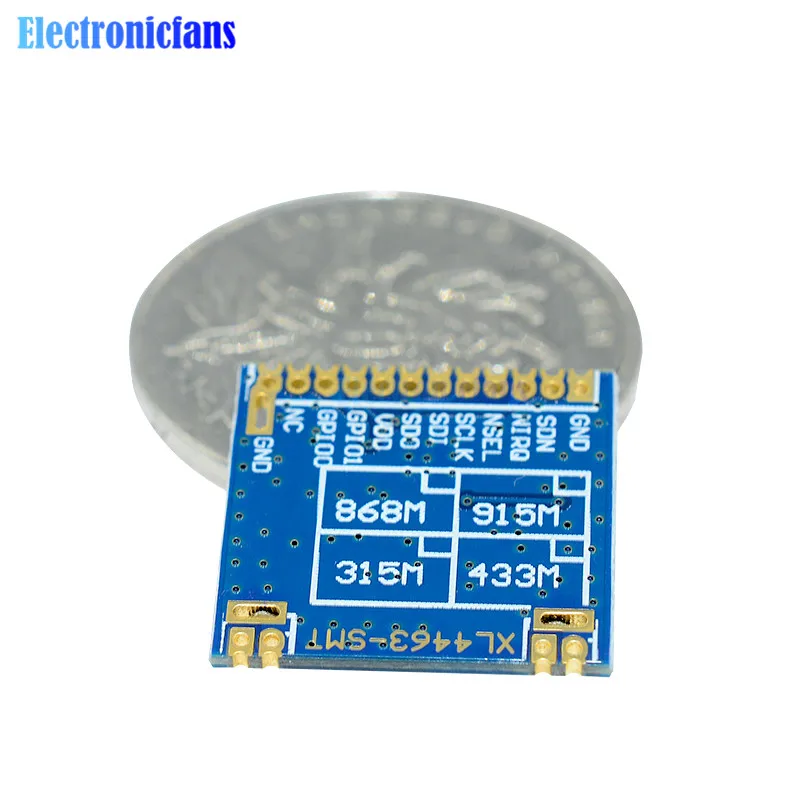 Mini SI4463 2000M Remote Wireless Transceiver Module 433Mhz With Spring Antenna 1.8-3.6 V -40 ~ + 80 degree Hot Sale | Электронные