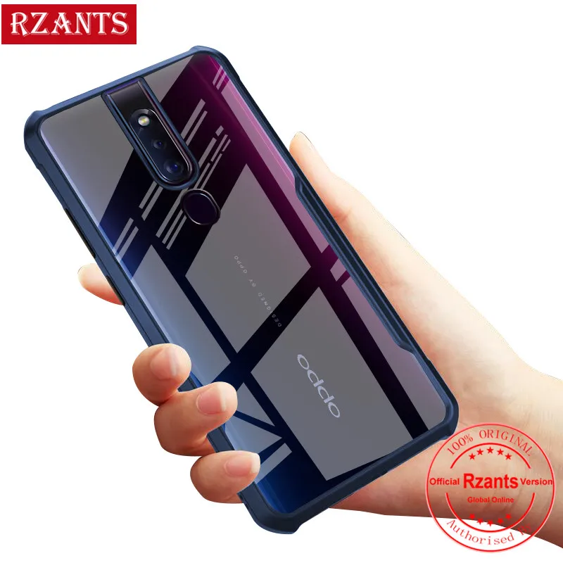 Rzants чехол для телефона Корпус для OPPO F11 Pro прозрачная задняя панель+ четыре угла ударопрочный тонкий чехол для OPPO F11 Pro