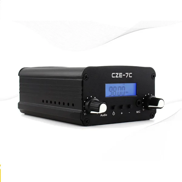 1 Вт/7 Вт стерео PLL FM передатчик вещательная радиостанция CZE 7C 76 108 МГц + TNC антенна