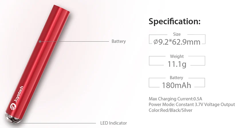 Joyetech eRoll MAC Battery 180mAh built-in battery /Joyetech Cartridge 0.55ml E-juice capacity 11W max power | Электроника